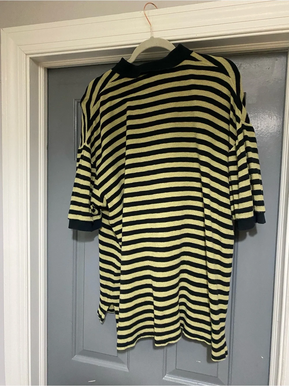 Ralph Lauren Striped Black and Gold Polo Shirt